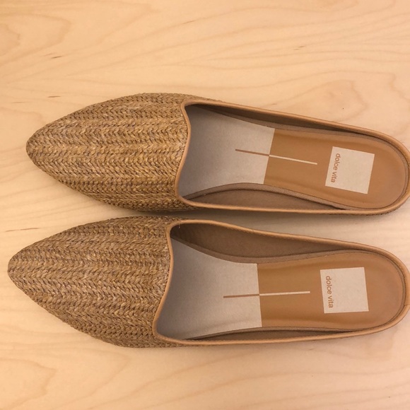 grant natural raffia woven loafer slides